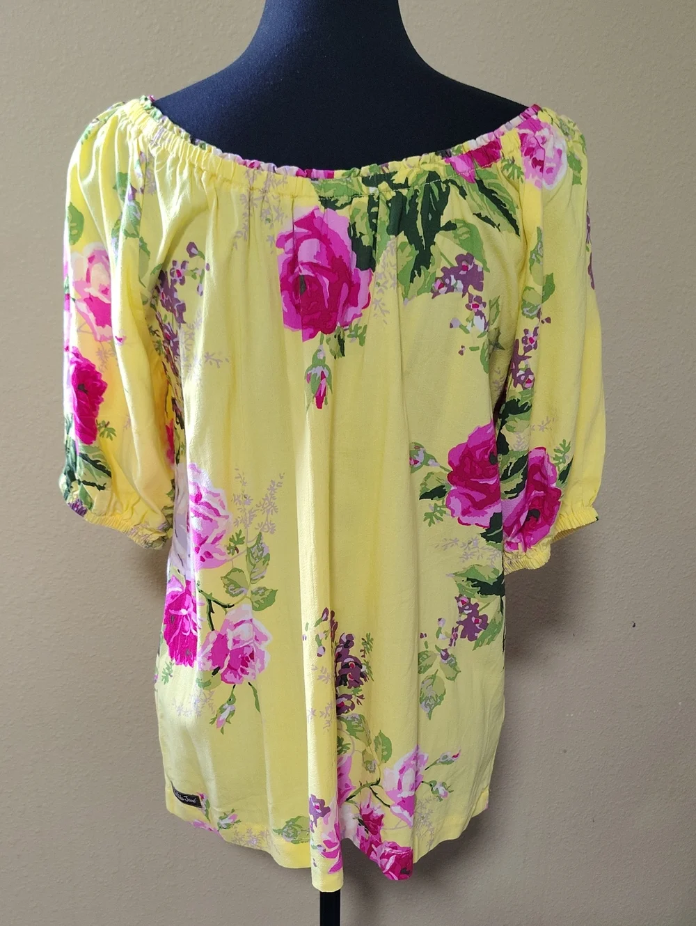 Matilda Jane Enchanted Garden In Town Peasant Floral Blouse Size S Bohemian NWT
